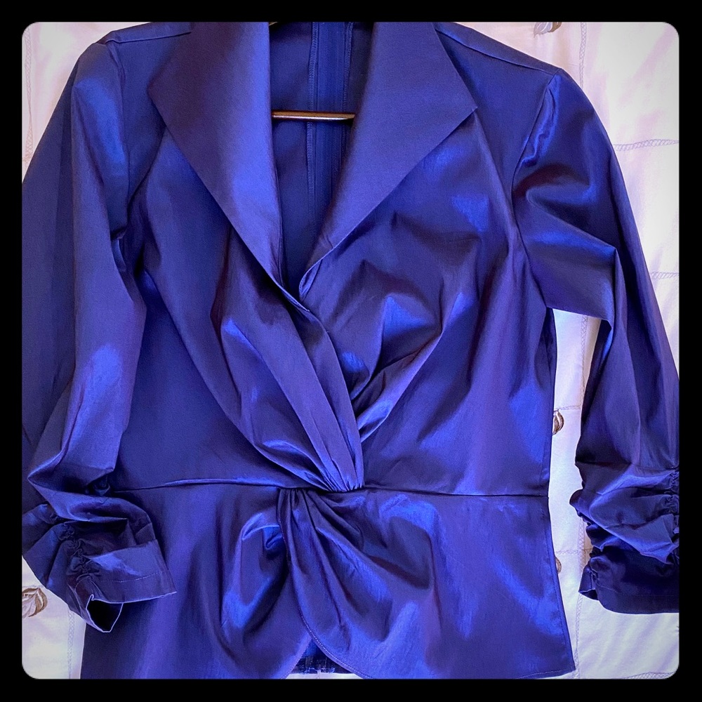 Glamorous royal blue blouse